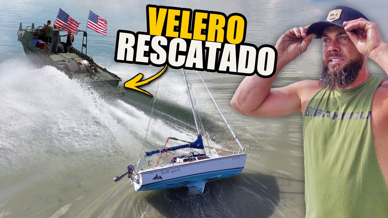 ¿Cómo sacas un velero del agua? Así…