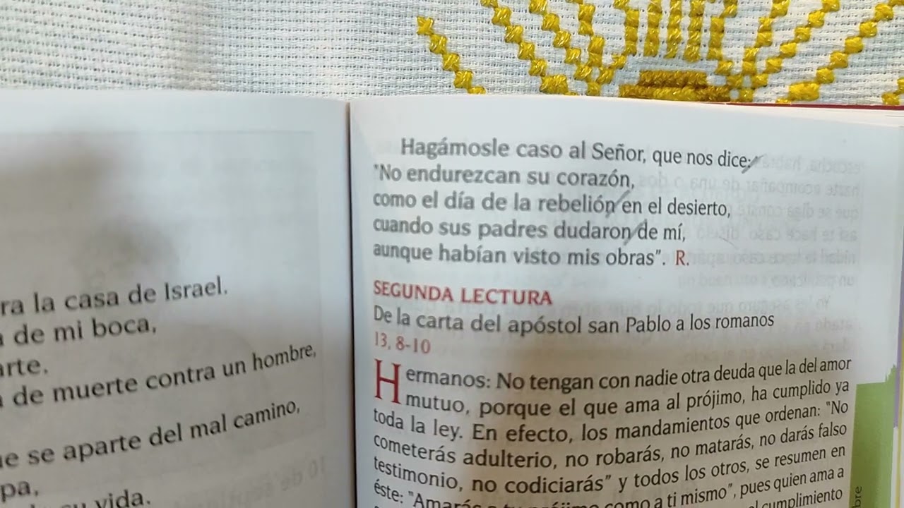 salmo. Señor, que nos seamos sordos a tu voz. 28 de enero