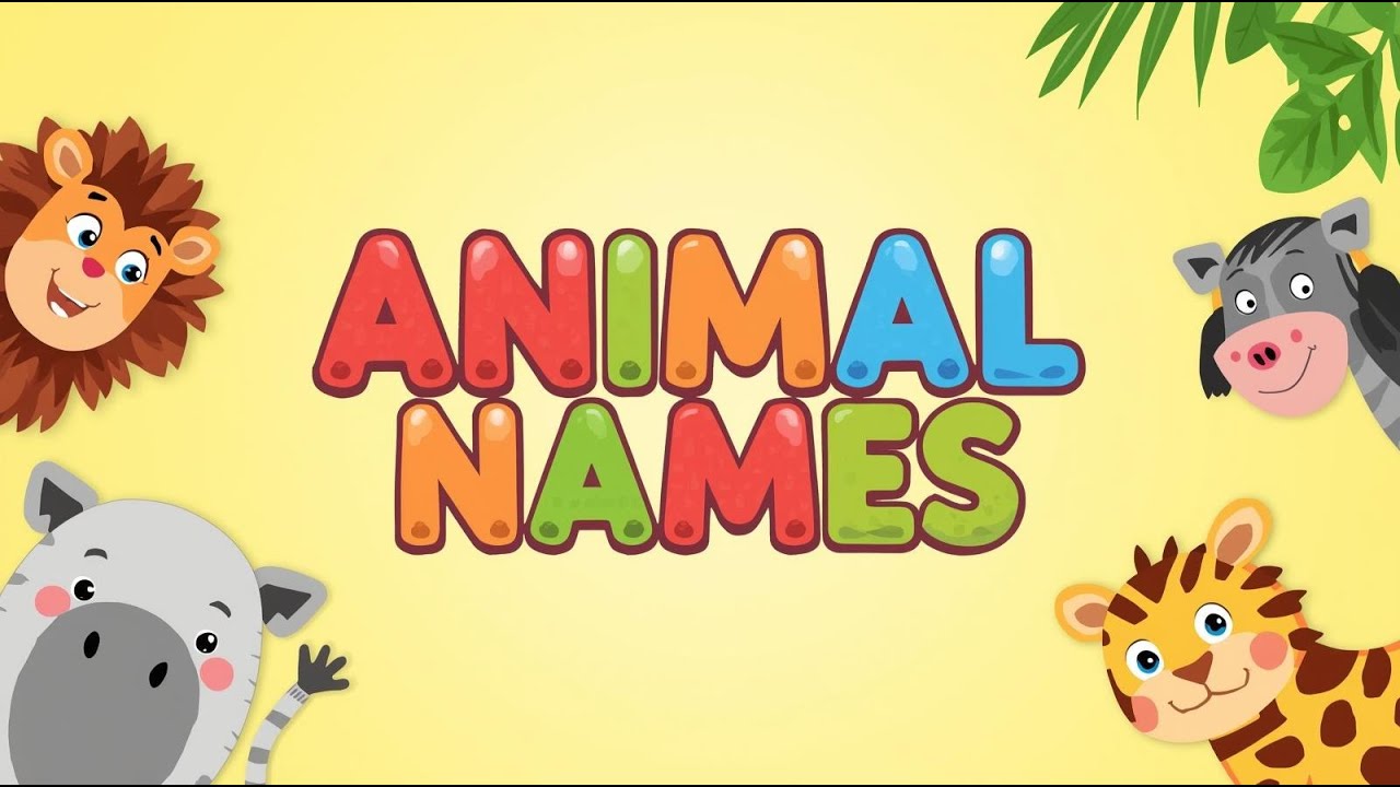 Animal Names for Kids 🐾 | Learn Animal names in Fun way | Preschool Learning Video