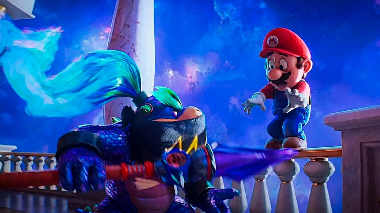 Bowser Jr. vs Mario Luigi and Yoshi Inside a Falling Castle | Super Mario Galaxy Movie 2026