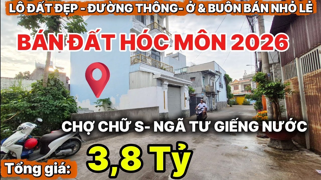 🔥 Đất Đẹp Giá Rẻ Hóc Môn 2026 – Xây Tự Do, Gần Chợ Chữ S & Ngã Tư Giếng Nước Trần Văn Mười!