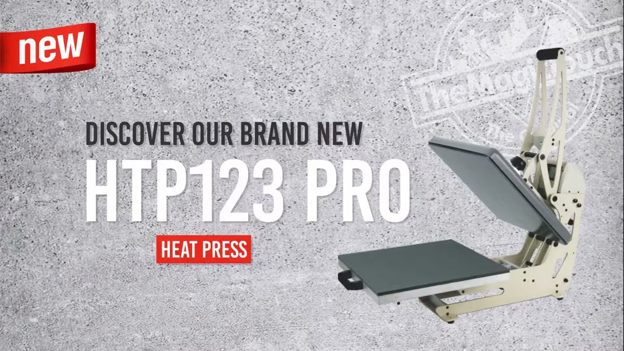 HTP123 Pro Clam Shell Heat Press with interchangeable Platens - The Magic Touch Canada
