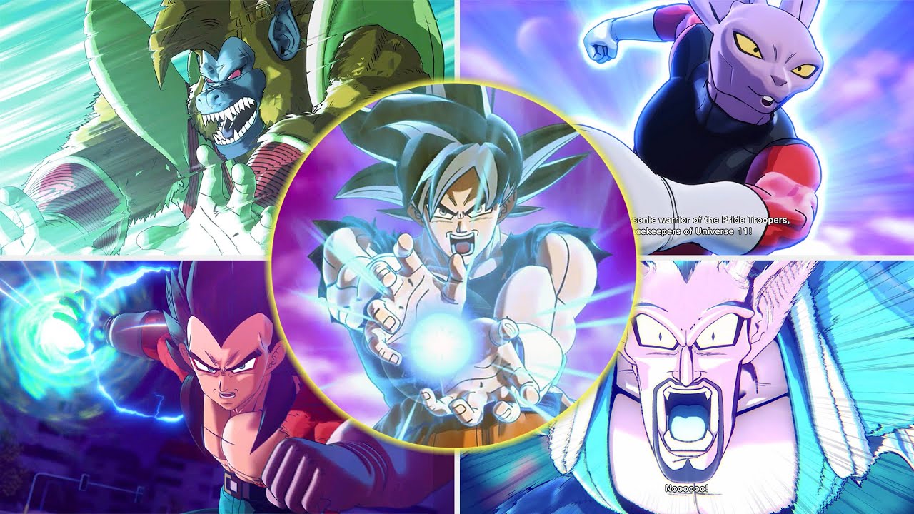 ALL DLC 14 Story Boss Fights and Cutscenes (JAP) - Dragon Ball Xenoverse 2