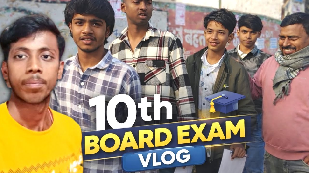 Day 63/100 - 10th walo ke exam centre par aagye 