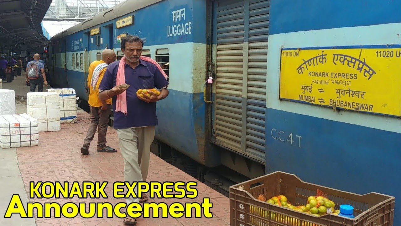 Chhatrapati Shivaji Terminus to Bhubaneshwar Konark Express Announcement