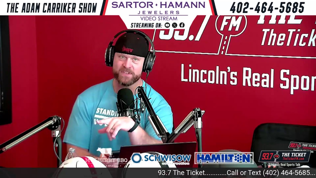 Reaction! Husker Basketball Loses & Football Updates | The Adam Carrker Show