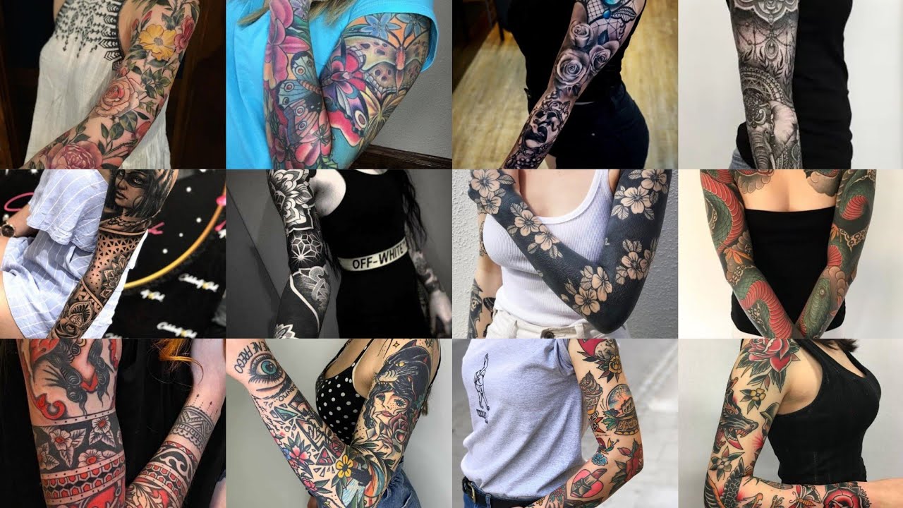 Full Sleeves tattoo for women - Arm tattoo for girls 2022