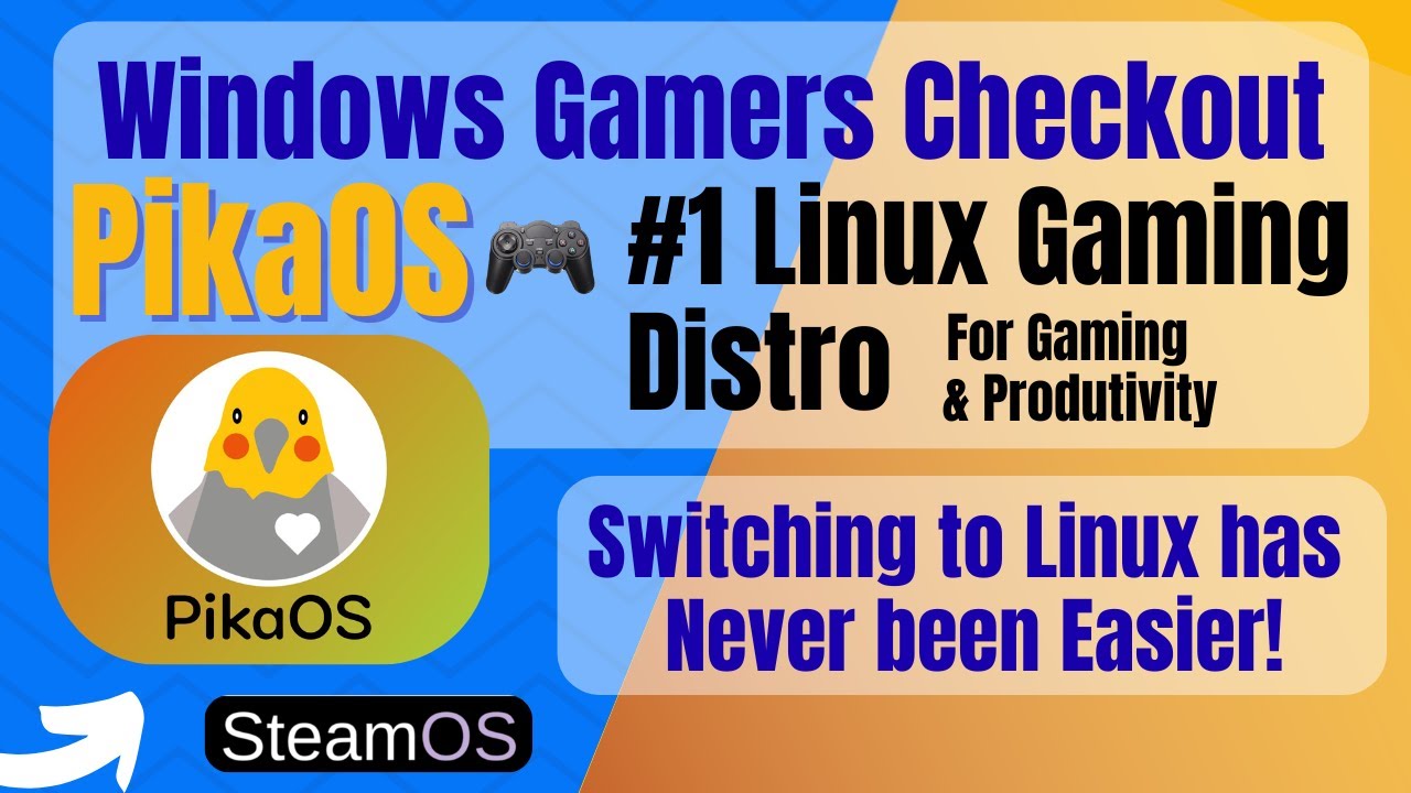 PikaOS от Windows Gamer: игровой дистрибутив Linux №1! Для игр и повышения производительности. За...
