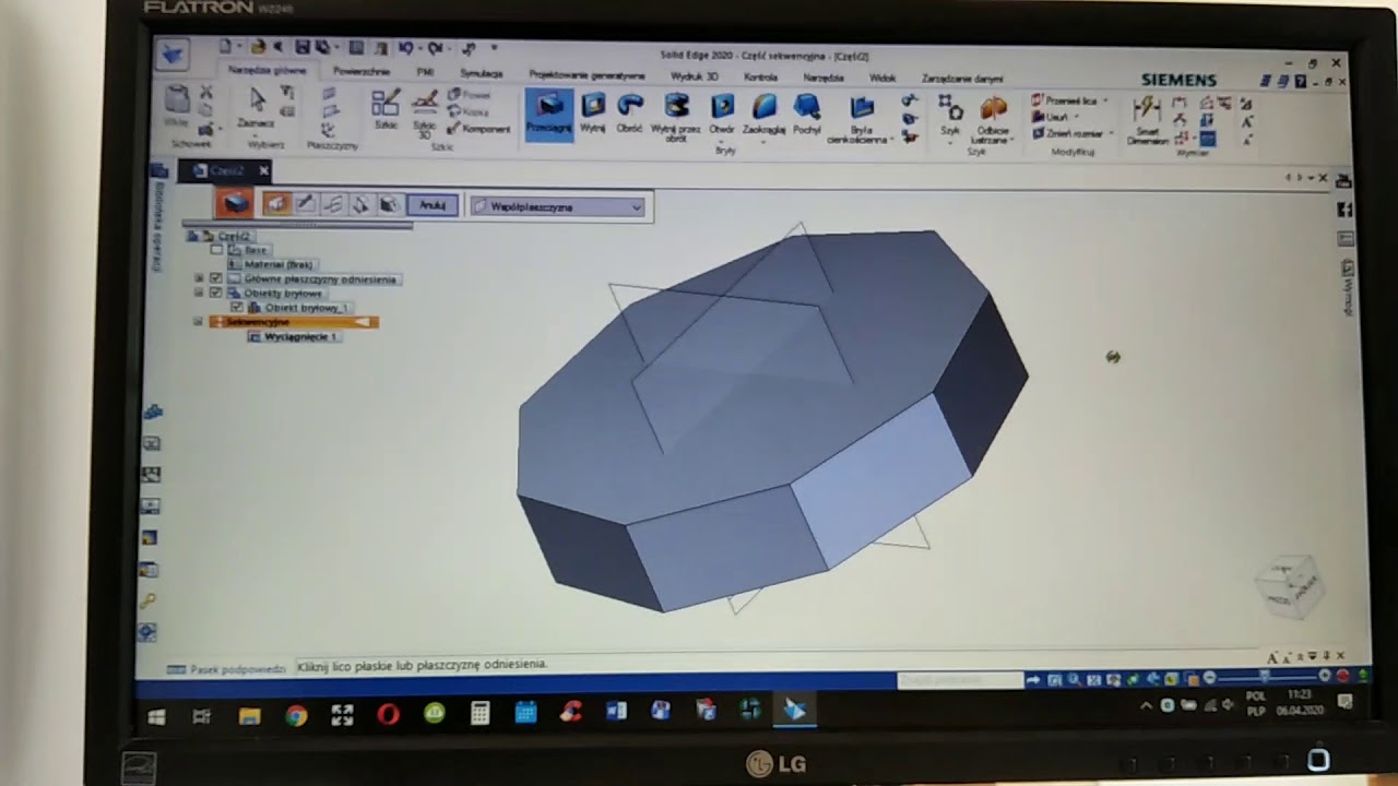 Narzędzie szyk w solidedge 2020