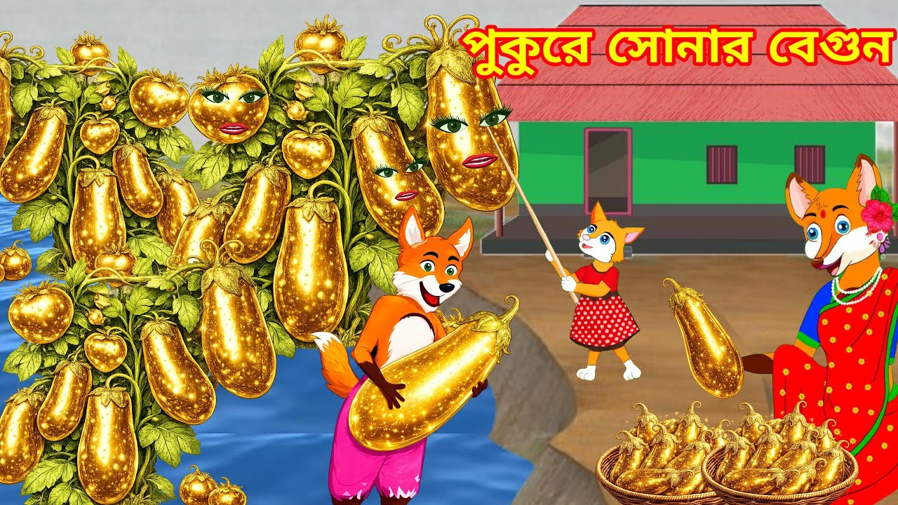 পচা বেগুন পুকুরে ফেলতেই ঘটলো অবিশ্বাস্য ঘটনা! 😱 | জাদুর পরী বানালো সোনার বেগুন গাছ | Bangla Cartoon