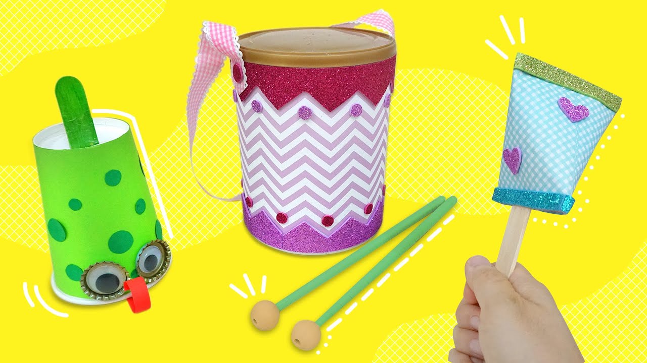 3 Easy Musical Instruments Craft you can do anytime - Part 3