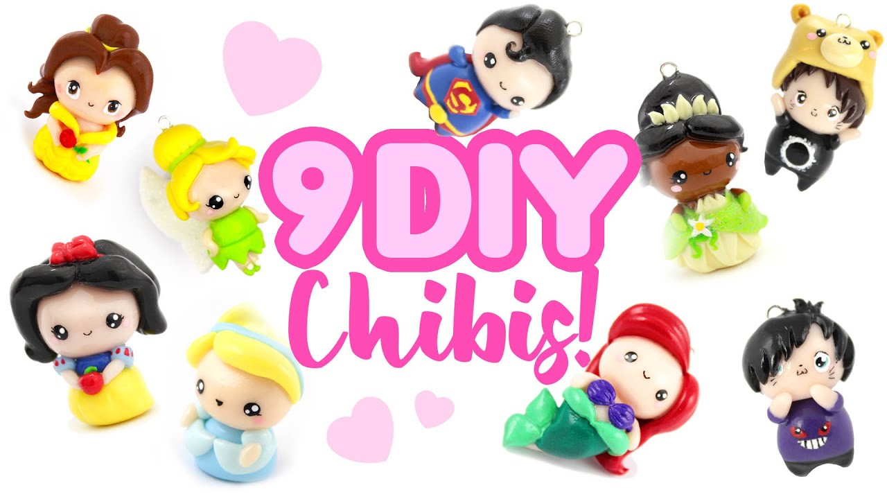 9 Clay DIYs- CHIBIS!- Kawaii Polymer Clay Compilation!