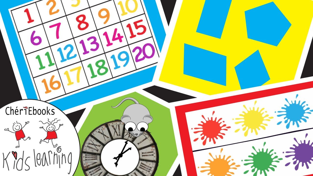 Learn Numbers, Colors & Shapes | Children’s Nursery Rhymes and Songs