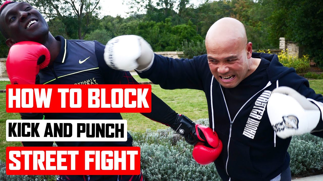 How to block fast kick punch in a street fight ✅