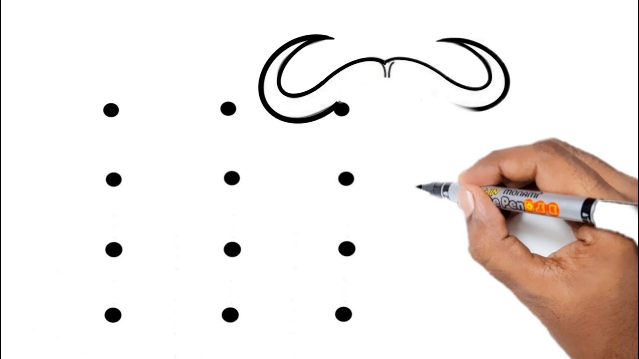 How to Draw buffalo From dots | Easy buffalo Drawing | Easy Step by Step