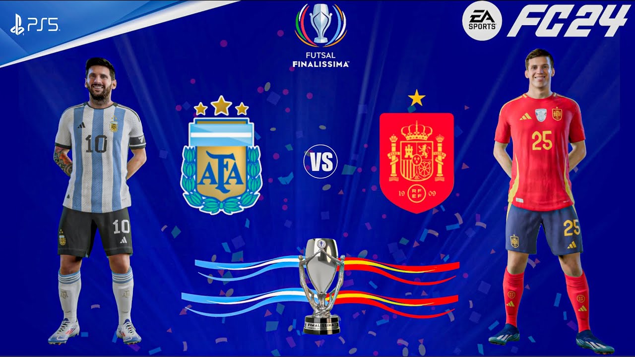 FC 24 - Argentina Vs Spain - Finalissima 2025 | Ft. Messi ,Yamal | PS5™ [4K60]