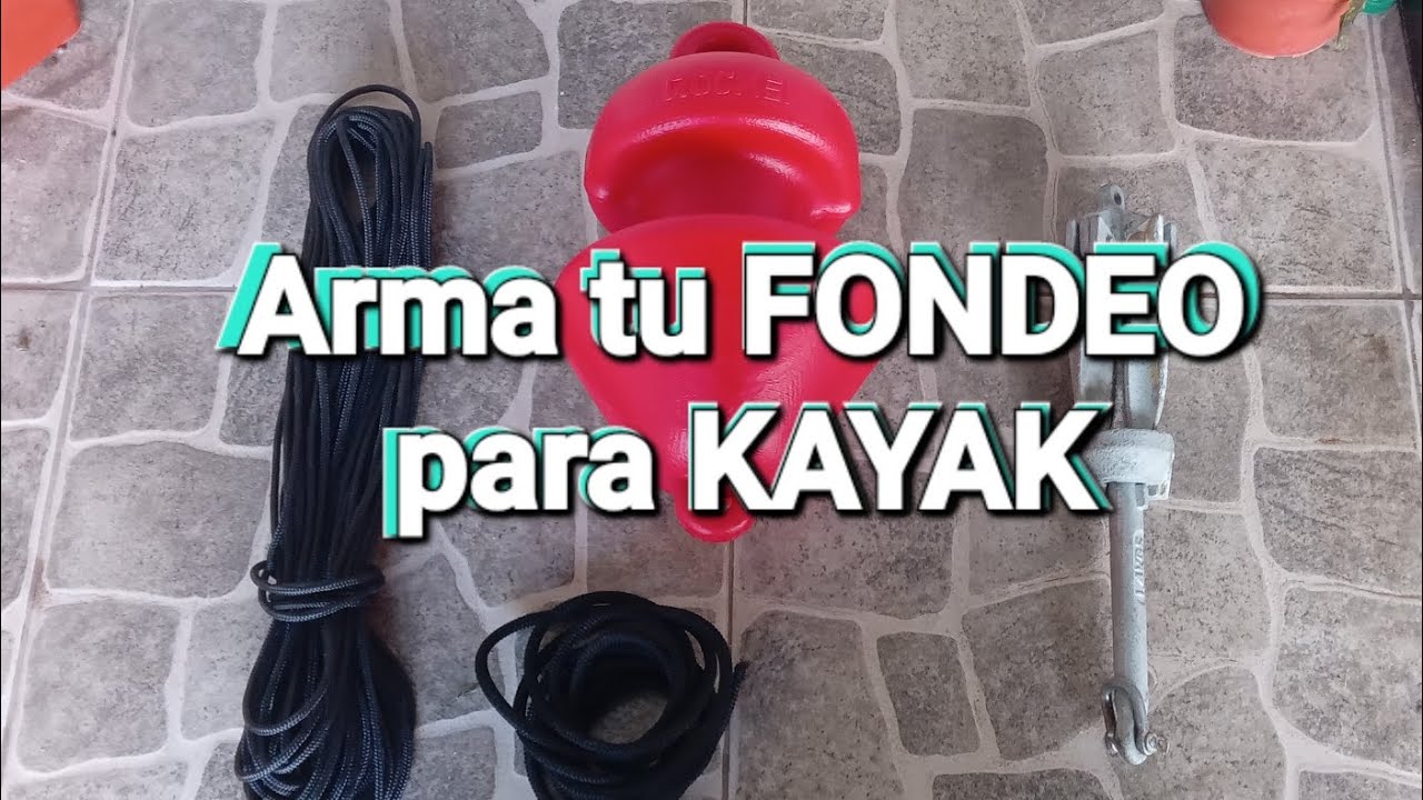 Ancla para #kayak .. Arma tu #fondeo para todo tipo de fondo #marino .. #facil y #funcional 
