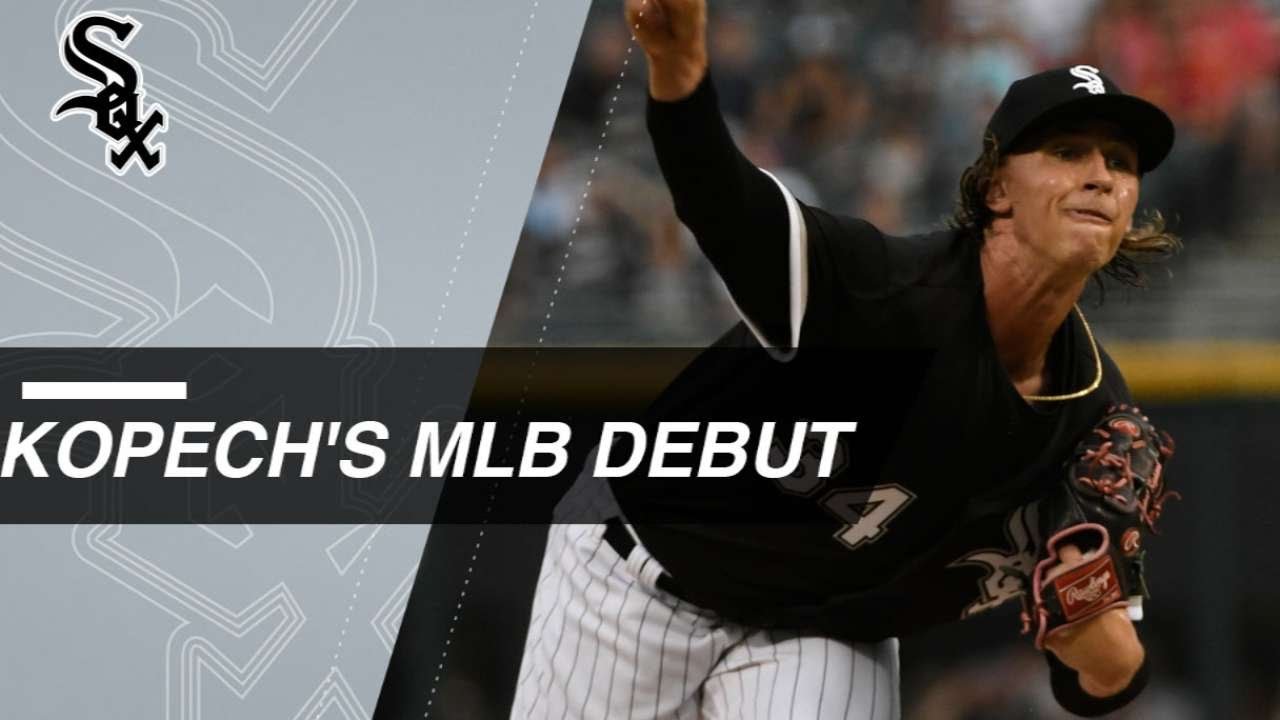 Kopech K's 4 over 2 scoreless innings in MLB debut