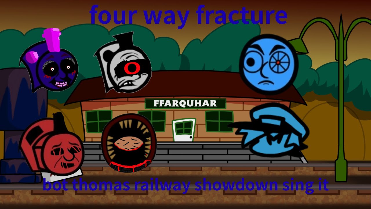fnf four way fracture bot thomas railway showdown sing it