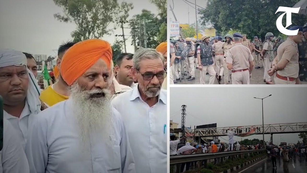 Kurukshetra: Farmers lead by BKU leaders block national  highway demanding early procurement