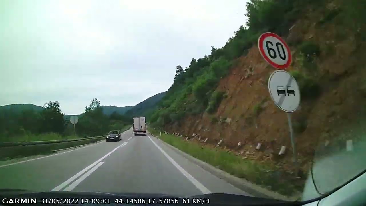 DRIVE #1957: Vitez-Novi Travnik-Bugojno (Bosnia and Herzegovina) (timelapse 4x) *Read Description*