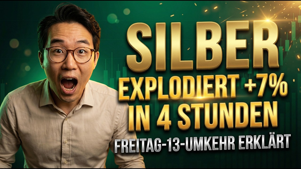 SILBER EXPLODIERT 7 % in 4 Stunden — Freitag-13-Umkehr erklärt