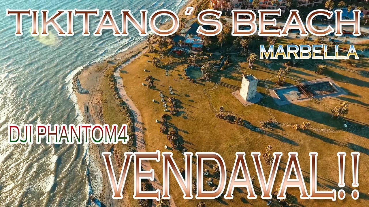 TIKITANO&acute;S BEACH Volando Phantom4 con fuerte viento! #Drone