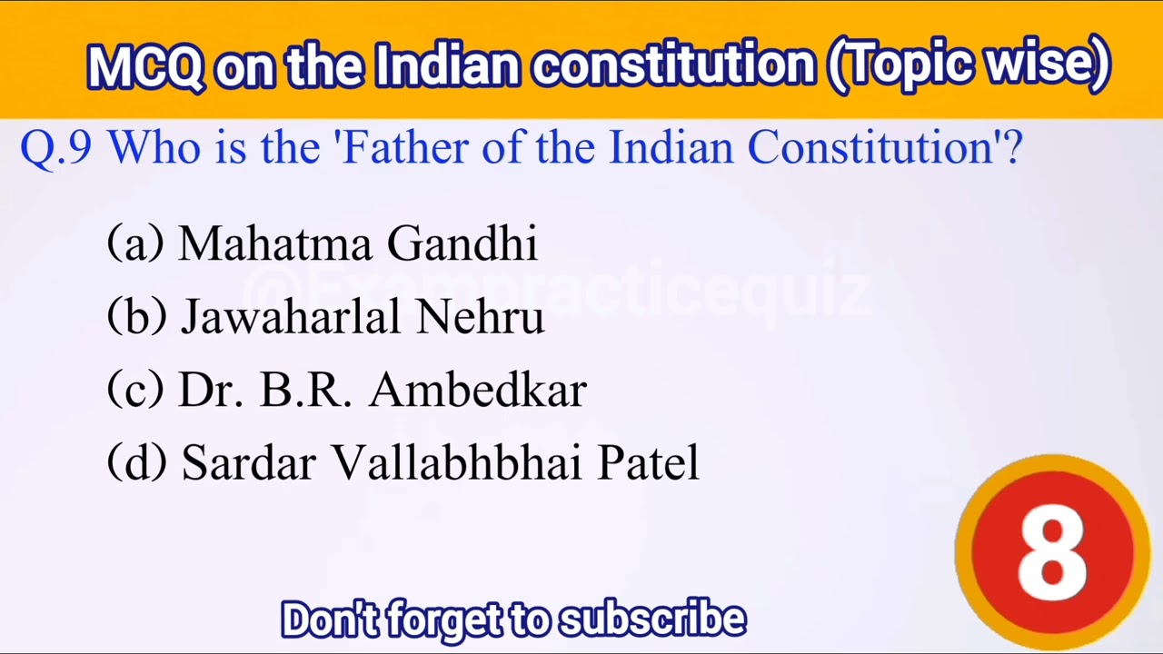 Polity MCQ: MCQ on constitution | Mcq on the Indian constitution for competitive exams|
