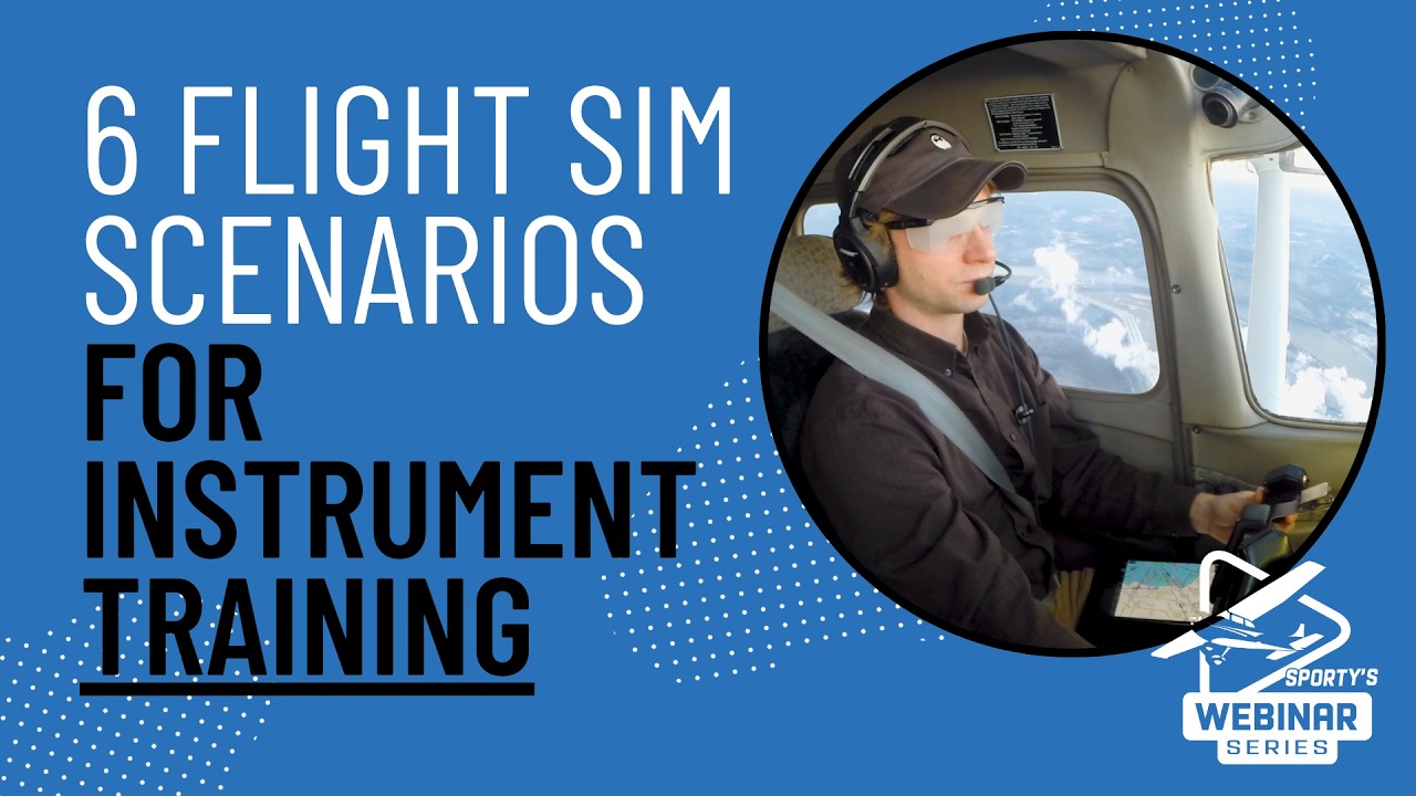 Использование авиасимулятора для обучения пилотированию по приборам (шесть сценариев)