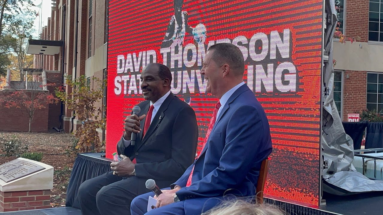 David Thompson Statue Unveiling at Reynolds Coliseum