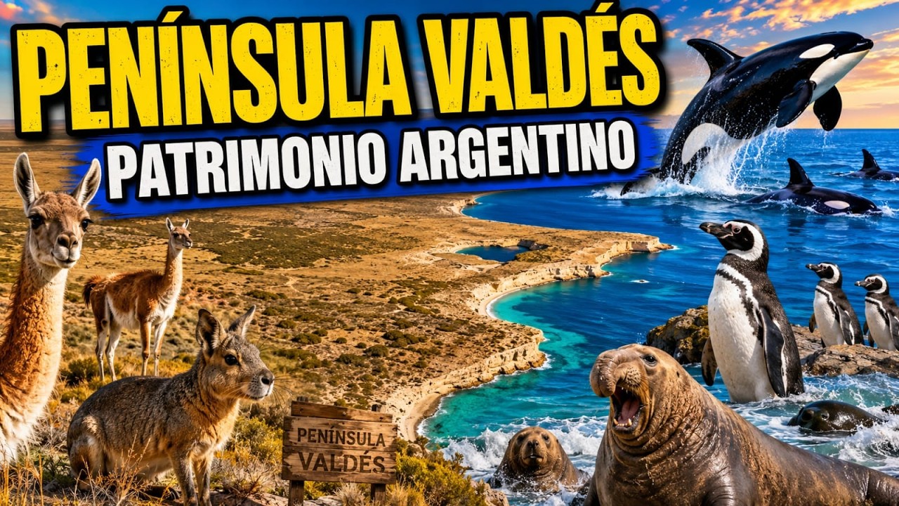 (4K) Península Valdés, Patrimonio Natural de la Humanidad. Patagonia Argentina