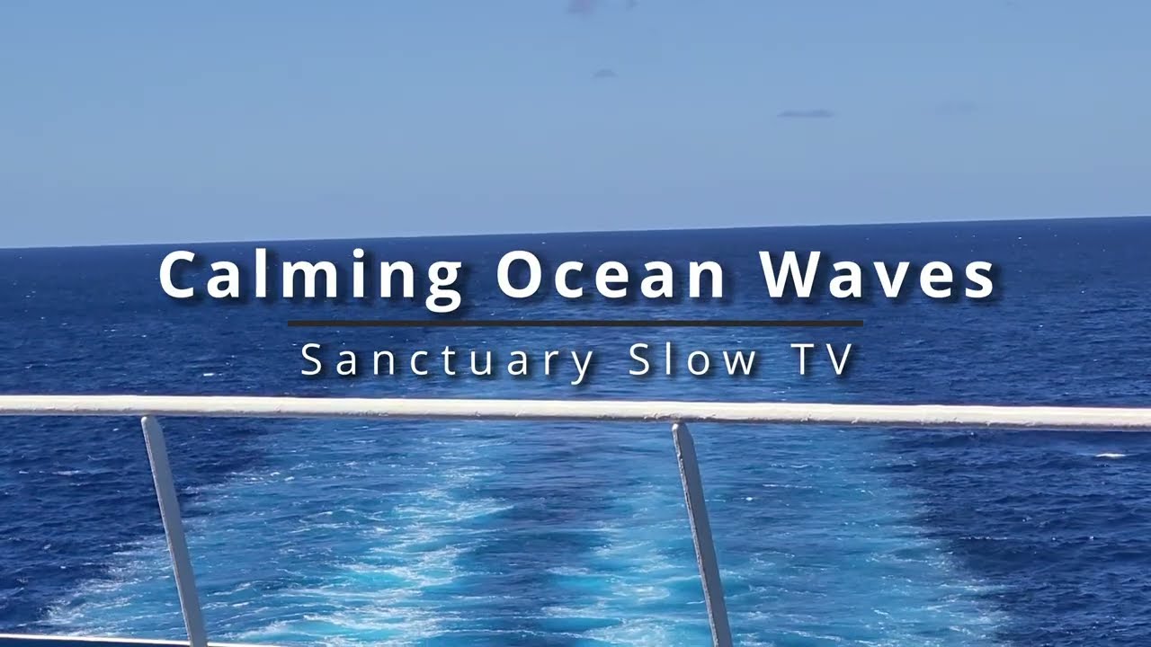 Calming Cruise Ship Wake & Relaxing Music: A Virtual 4K Sanctuary on the Mediterranean