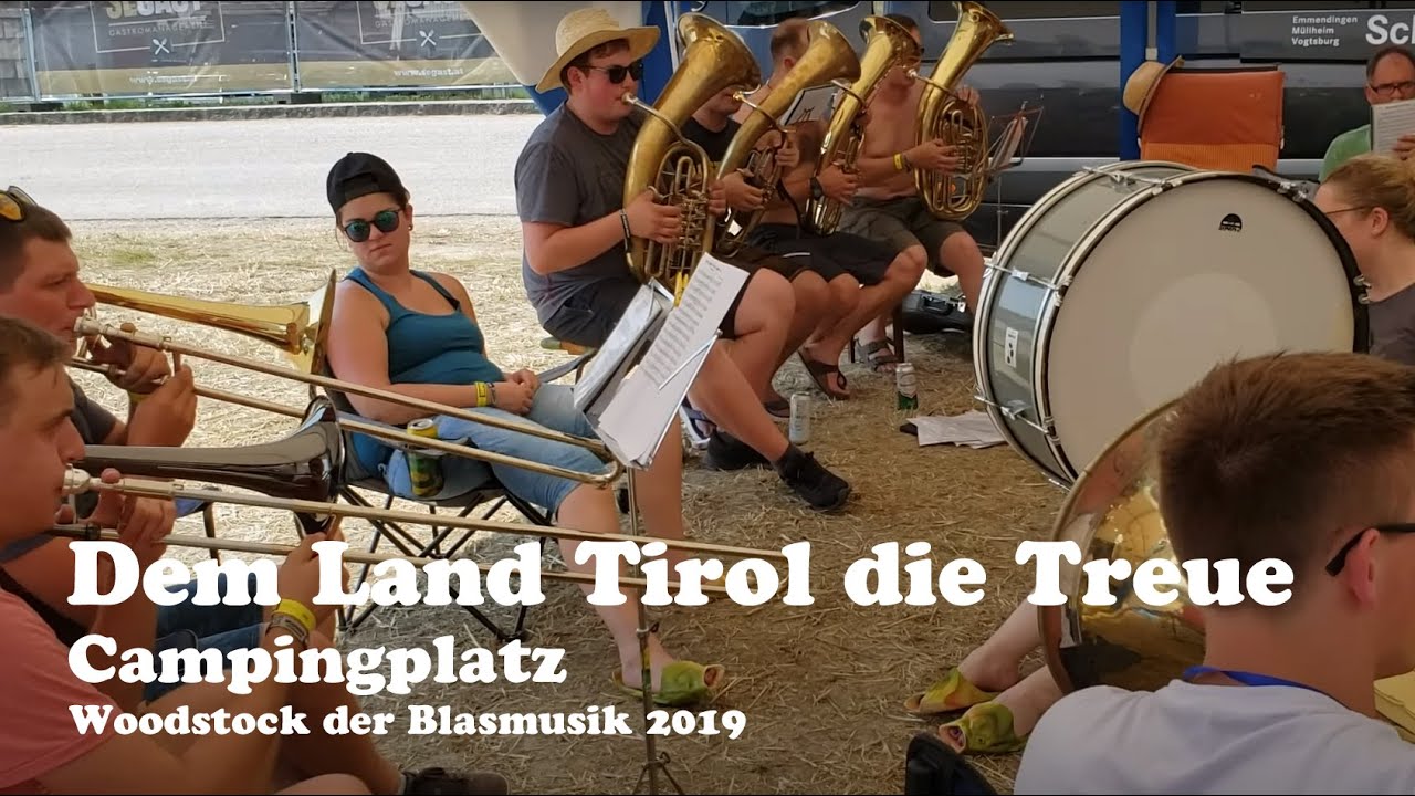 Dem Land Tirol die Treue - Woodstock der Blasmusik 2019 Campingplatz