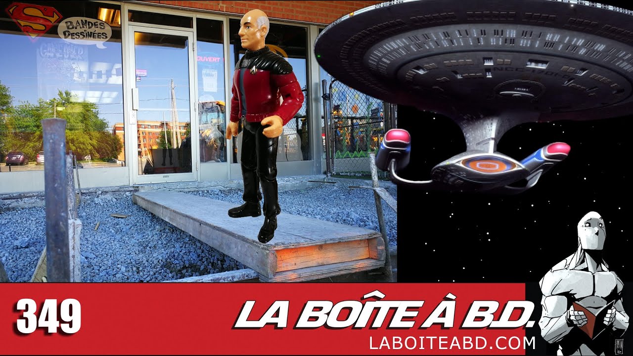 Capitaine Picard sur la passerelle
