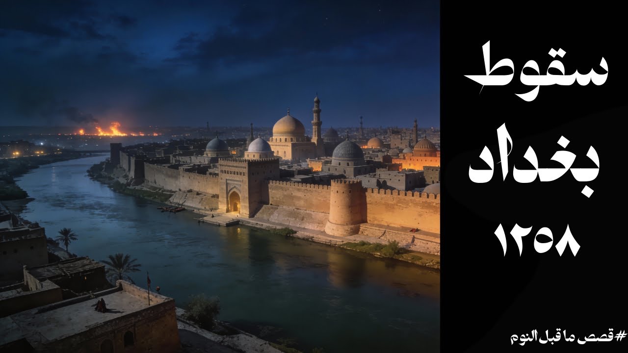 سقوط بغداد 1258 | قصة تاريخية هادئة قبل النوم عن نهاية الخلافة العباسية