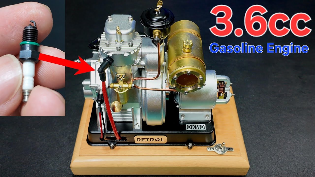 185 Tractor Engine - Micro Single-Cylinder 4-Stroke Gasoline Engine Model Classic Vintage