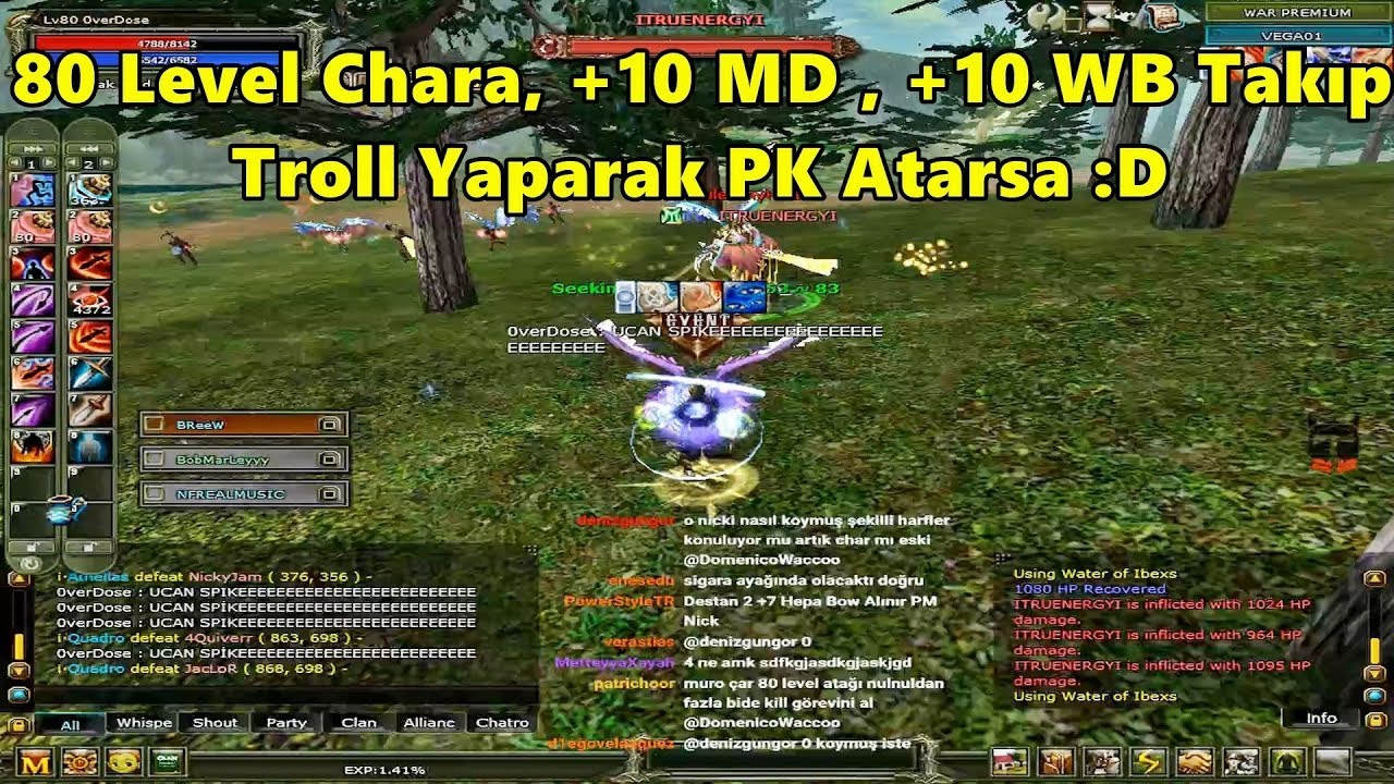 DomenicoWacco - +10 MD İle +10 WB'yi, 80 Level Chara Aktarıp Troll PK Atarsa :D | Knight Online