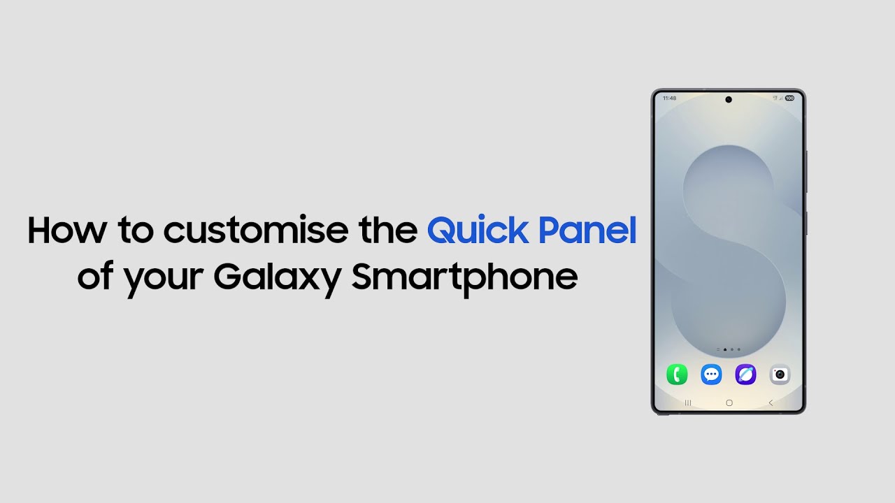 How to customise the Quick Panel of your Galaxy Smartphone | Samsung