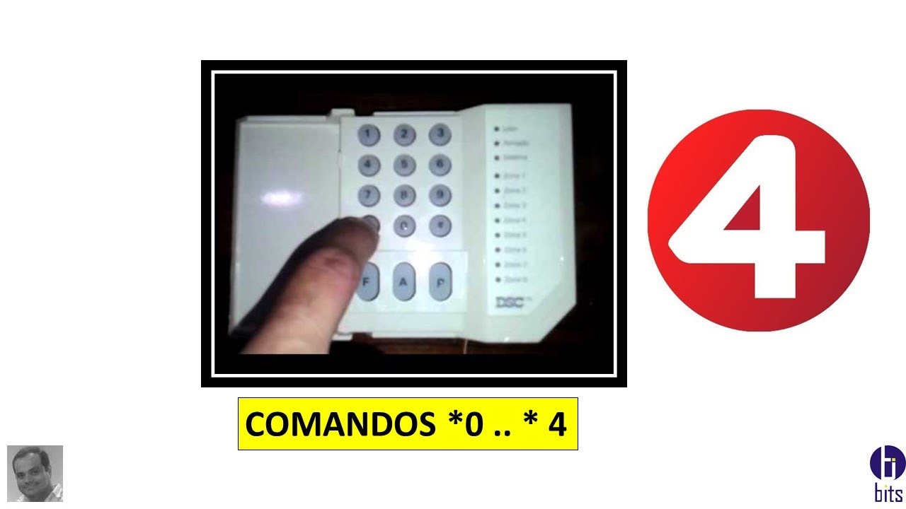 Alarma DSC comandos *0 hasta *4
