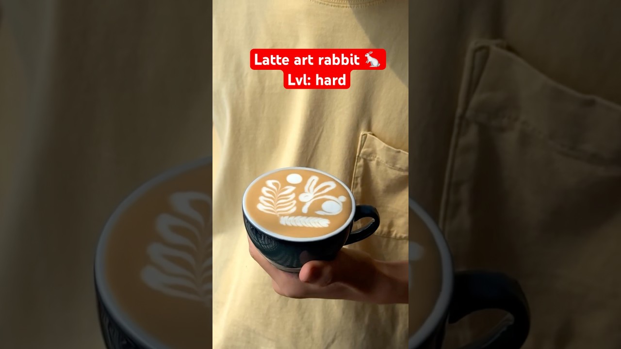 Bunny Latte Art in 30 Seconds! 😍🐰 #Coffee#coffeeparadox#latteartist