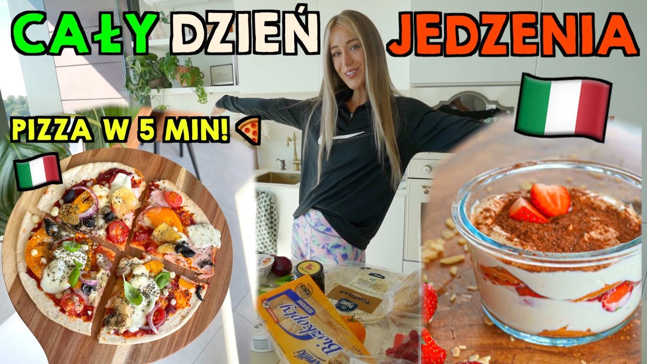 DZIEŃ JEDZENIA PO WŁOSKU 🇮🇹 pizza/ tiramisu/ gnocchi/ bruschetta