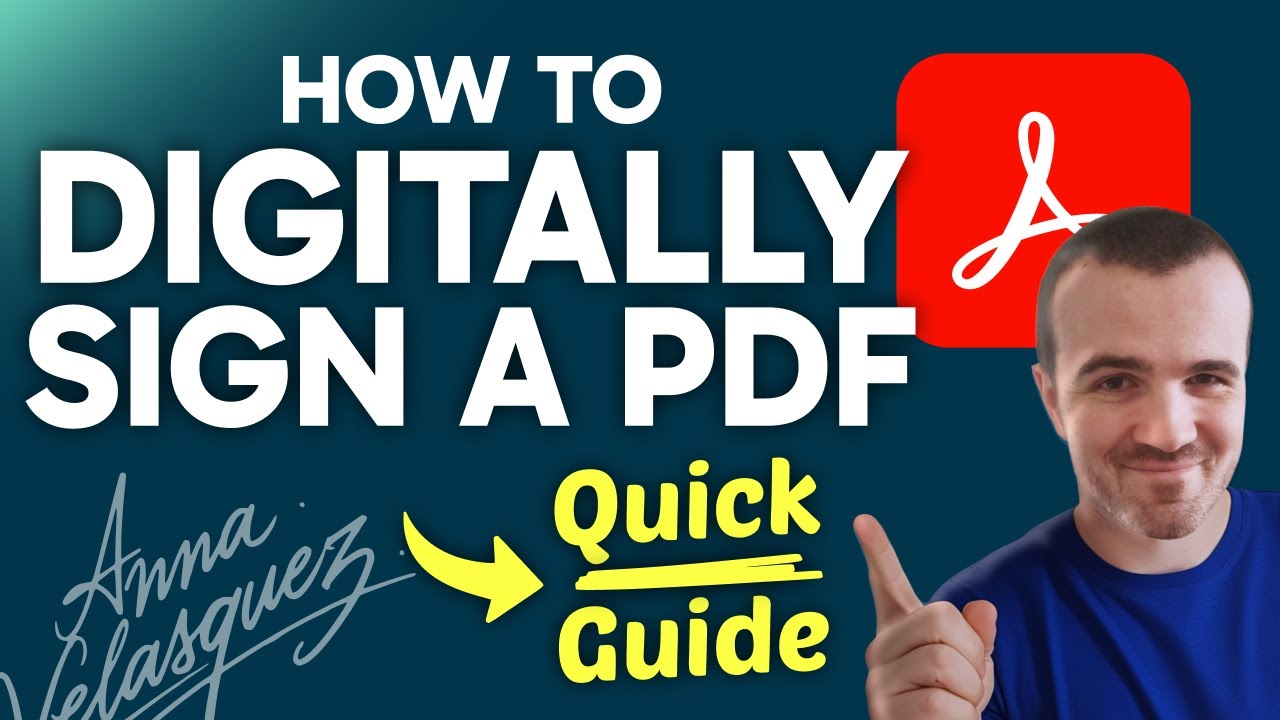 How to DIGITALLY SIGN a PDF in Adobe Reader (Step by Step)