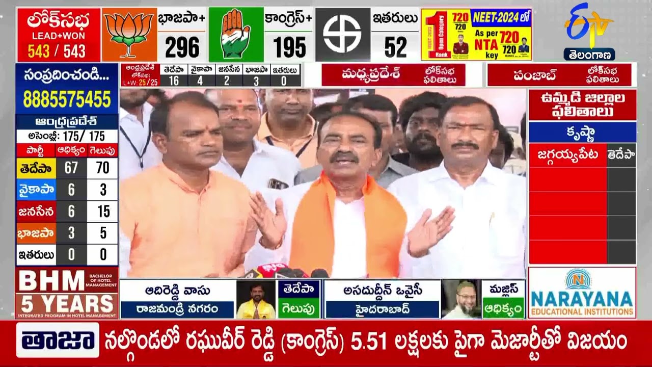 Fight B/w Cong & BJP In Telangana LS Polls | తెలంగాణ లోక్‌సభ ఎన్నికల్లో భాజపా, కాంగ్రెస్ మధ్య పోరు