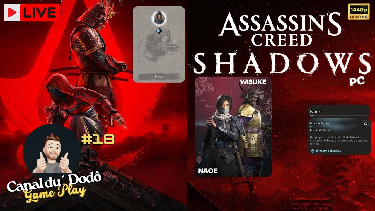 #18 Assassin's Creed SHADOWS - Naoe - Encontre Tokugawa