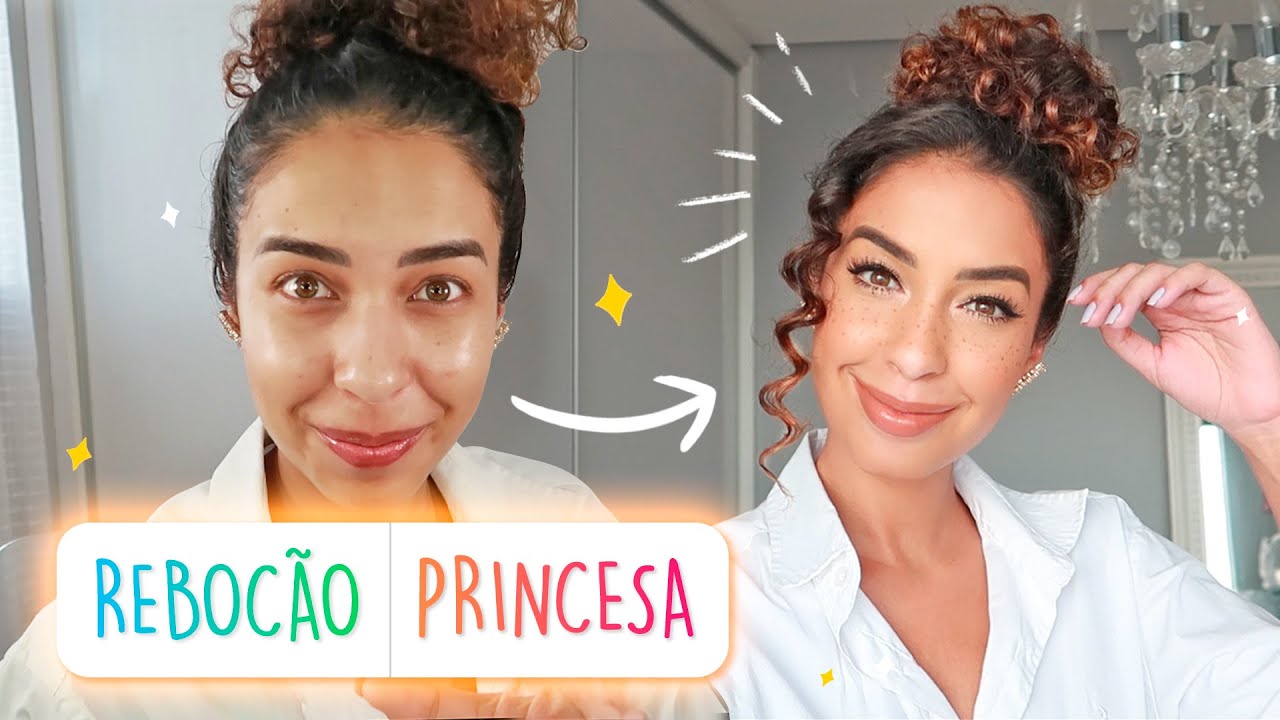 COQUE PRINCESA E MAKE NATURAL | ARRUME-SE COMIGO POR ENQUETES DO INSTAGRAM