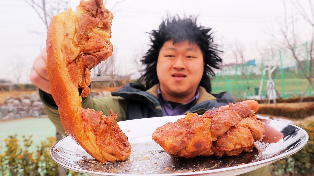 [도깨비] 최후의 통삼겹 바베큐 먹방