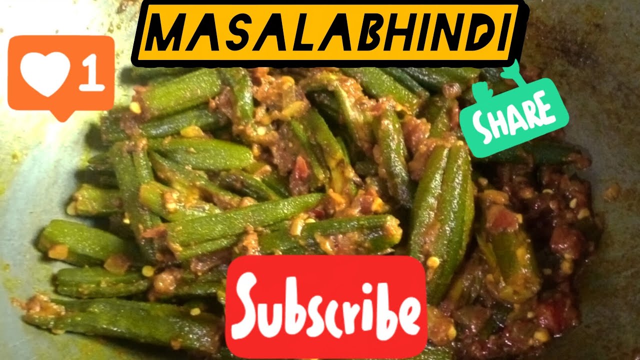 Bharwa bhindi ki jagah banayi masala bhindi 