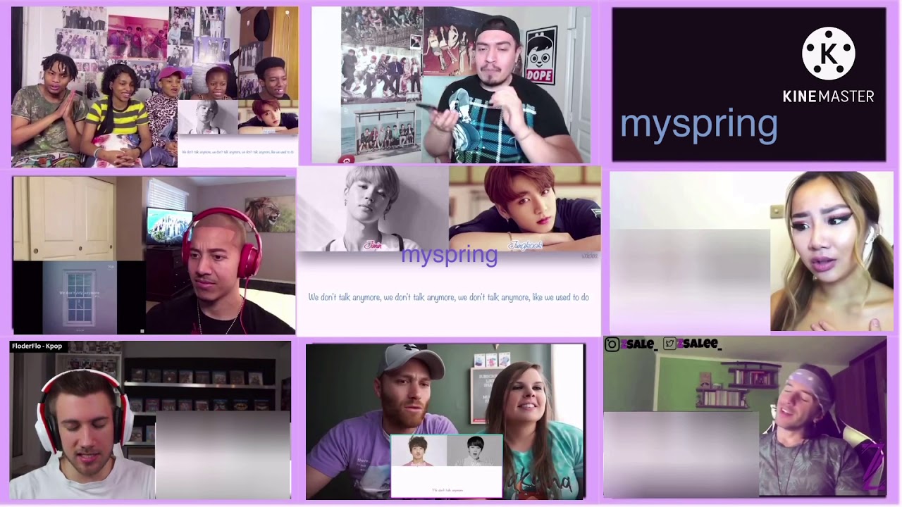 We Don't Talk Anymore JK & JM Cover | Reaction Mashup