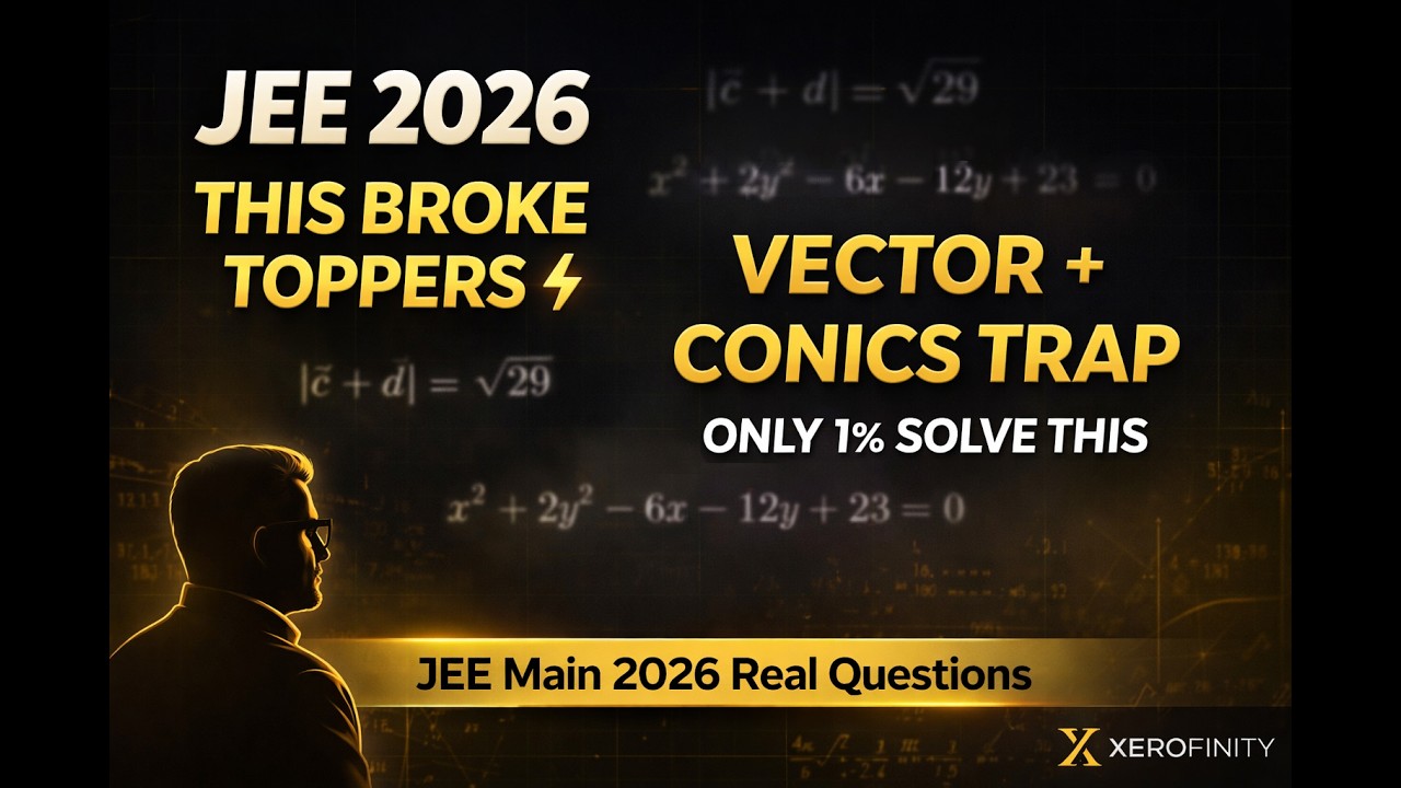 JEE Main 2026 Conic & Vector PYQs | Challenge for JEE Aspirants