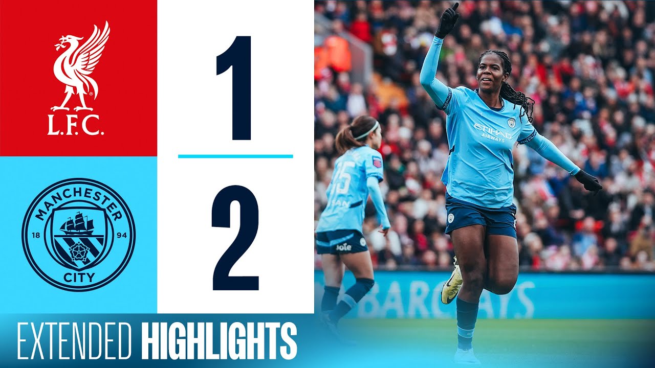 HIGHLIGHTS | Bunny Shaw double puts City top of the WSL! | Liverpool 1-2 Man City
